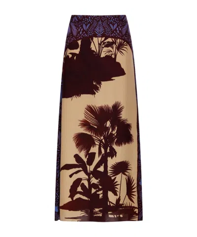 JOHANNA ORTIZ JOHANNA ORTIZ TROPICAL PRINT MAXI SKIRT