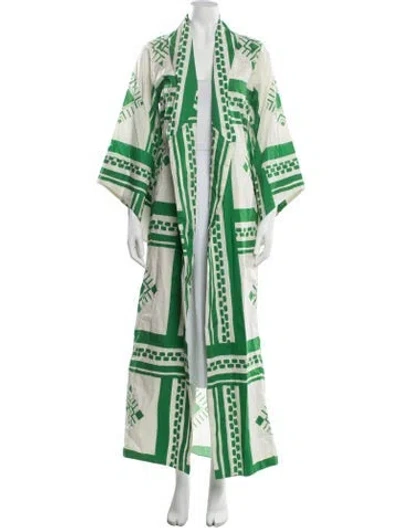 Pre-owned Johanna Ortiz Patterned Coat In Neutrals