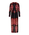Johanna Ortiz Relics Of Wisdom Printed Maxi Dress In Black