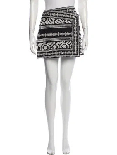 Pre-owned Johanna Ortiz Patterned Mini Skirt In Multi