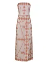Johanna Ortiz Piedra Del Sol Geometric Dress In Brown