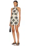 Johanna Ortiz Pintaderas Halter Neck Mini Dress In Multi