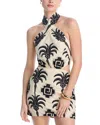 Johanna Ortiz Pintaderas Halter Neck Mini Dress In Multi