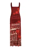 Johanna Ortiz Plant Of Joy Maxi Dress In Red