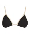 Johanna Ortiz Playa Del Rio Triangle Bikini Top In Black