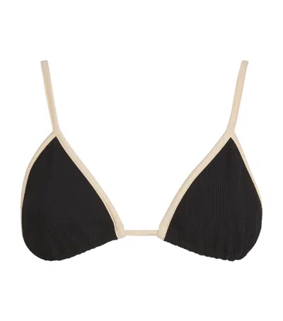 Johanna Ortiz Playa Del Rio Bikini Top In Black