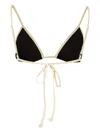 Johanna Ortiz Playa Del Rio Triangle Bikini Top In Black