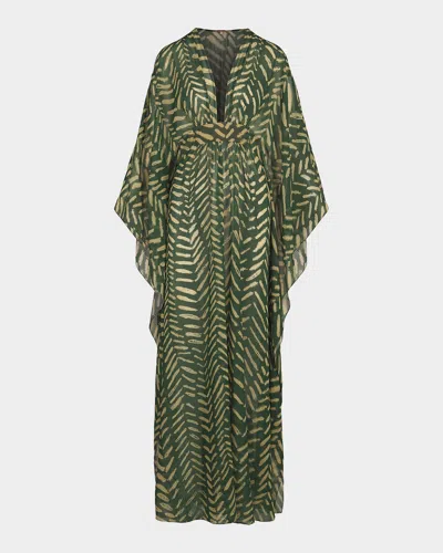 Johanna Ortiz Playa Grande Secret Garden Printed Maxi Dress In Multi