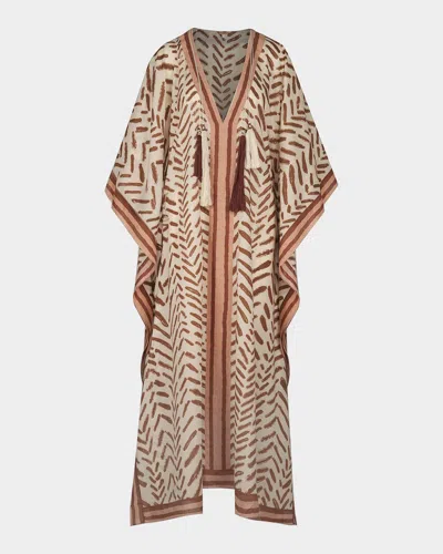 Johanna Ortiz Playa Grande The Secret Of The Sun Printed Cotton Maxi Dress In Multi