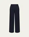 Johanna Ortiz Pleasurable Effects Knit Lurex Pants In Navy
