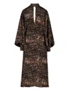 Johanna Ortiz Post Treasured Open-back Cutout Leopard-print Silk-blend Maxi Dress In Animal Print
