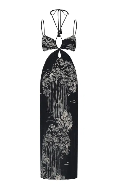 Johanna Ortiz Precious Júpiter Maxi Dress In Black