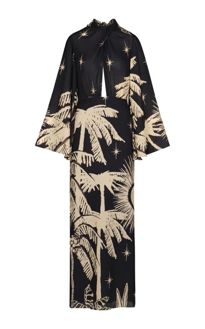 Johanna Ortiz Primera Vez Silk Maxi Dress In Multi