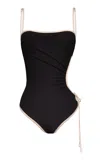 Johanna Ortiz Primordial Femininity Cutout One-piece Swimsuit