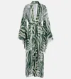 Johanna Ortiz Printed Beach Cover-up In Green