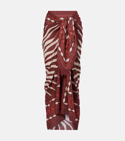 JOHANNA ORTIZ PRINTED COTTON BEACH COOVER-UP