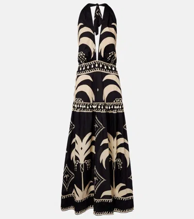 Johanna Ortiz Printed Cotton Maxi Dress In Multi