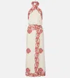 Johanna Ortiz Reinventing Cotton Halter Dress In Neutral