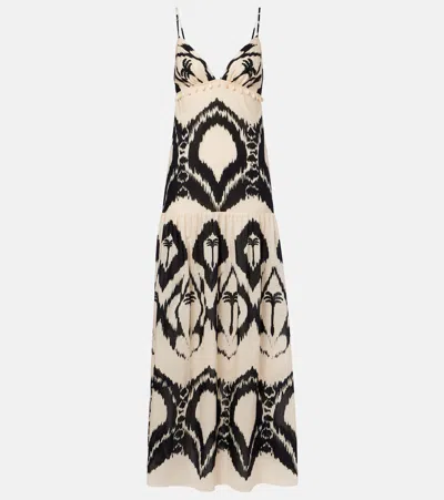 Johanna Ortiz Zea Palm Printed Cotton-poplin Maxi Dress In Multi