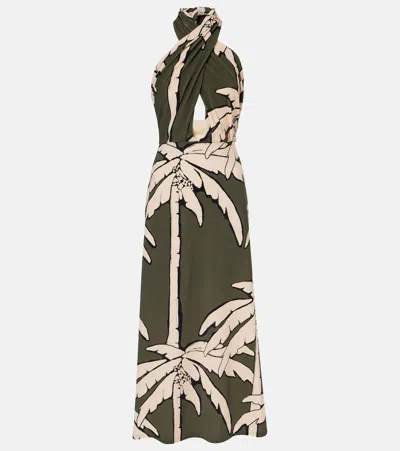 JOHANNA ORTIZ PRINTED CUTOUT MAXI DRESS