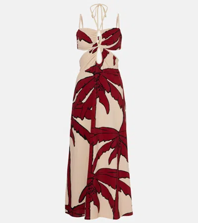 Johanna Ortiz Bedrucktes Midikleid In Nude