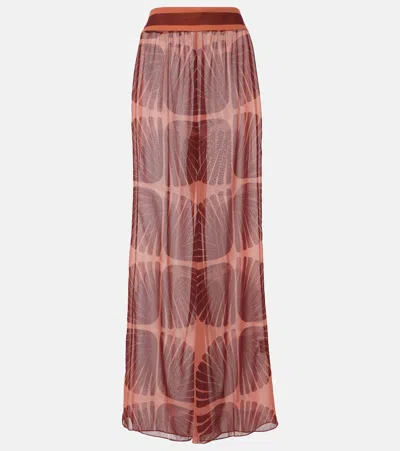 Johanna Ortiz Printed Georgette Wide-leg Pants In 0