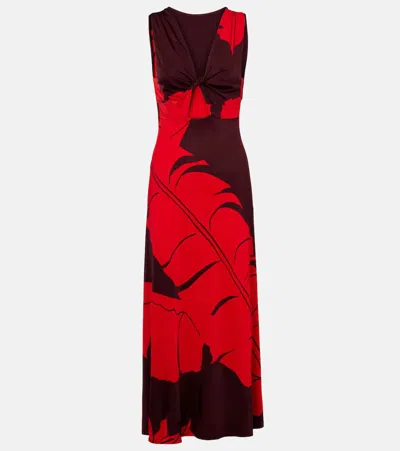 JOHANNA ORTIZ PRINTED JERSEY MAXI DRESS