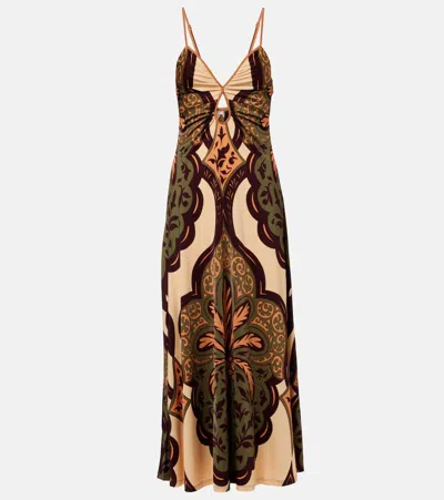 Johanna Ortiz Printed Jersey Midi Dress
