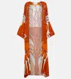 Johanna Ortiz Romance Fluviar Kimono In Orange
