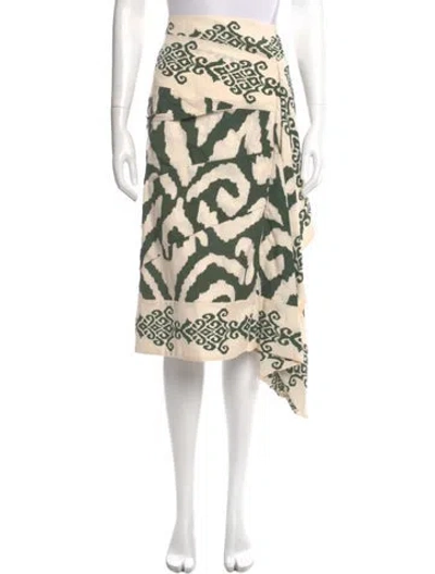 Pre-owned Johanna Ortiz Printed Knee-length Skirt In Neutral