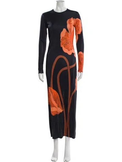 Pre-owned Johanna Ortiz Printed Long Dress In Multi