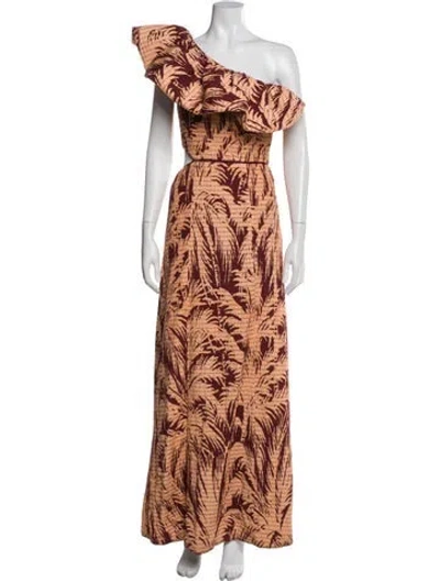 Pre-owned Johanna Ortiz Printed Long Dress In Multi