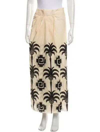 Pre-owned Johanna Ortiz Printed Midi Length Skirt W/ Tags In Neutral