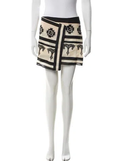 Pre-owned Johanna Ortiz Printed Mini Skirt In Multi