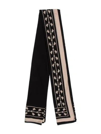 Pre-owned Johanna Ortiz Printed Scarf In Neutrals