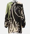 Johanna Ortiz Printed Silk Georgette Blouse In Multicoloured