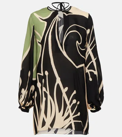 Johanna Ortiz Printed Silk Georgette Blouse