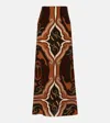 Johanna Ortiz Printed Silk Maxi Skirt In Multi