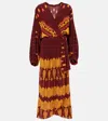 Johanna Ortiz Printed Silk Wrap Dress In Multicoloured
