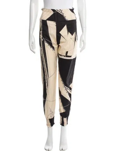 Pre-owned Johanna Ortiz Printed Skinny Leg Pants In Neutral