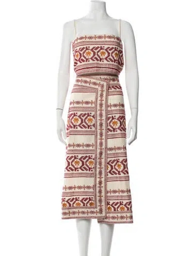 Pre-owned Johanna Ortiz Printed Skirt Set In Neutral