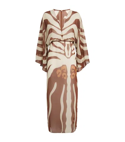 JOHANNA ORTIZ PRINTED SPIRITUAL HEALERS KAFTAN MAXI DRESS