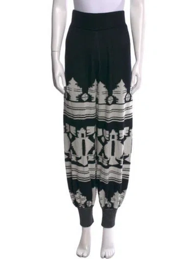 Pre-owned Johanna Ortiz Printed Sweatpants In Black