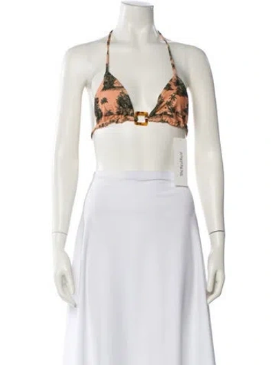 Pre-owned Johanna Ortiz Printed Top In Neutral