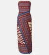 Johanna Ortiz Paraiso Agreste Printed Cotton-voile Maxi Dress In Brown