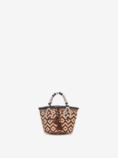 Johanna Ortiz Raffia Cube Bag
