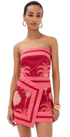 Johanna Ortiz Raiz Ritual Cotton Wrap Mini Dress