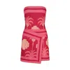 Johanna Ortiz Raiz Ritual Cotton Wrap Mini Dress In Red