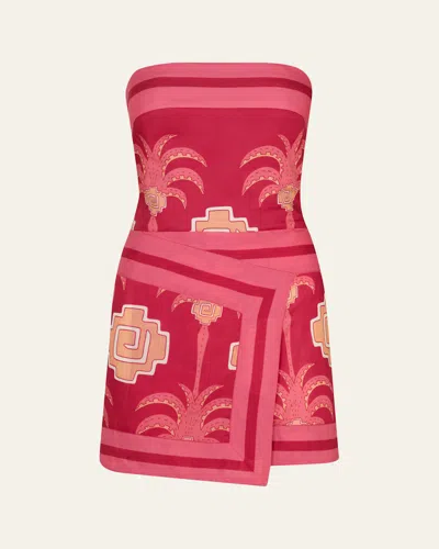 JOHANNA ORTIZ RAIZ RITUAL STRAPLESS MINI DRESS