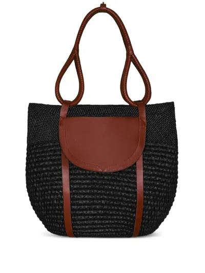 Johanna Ortiz Readiness For Afterlife Beach Bag In Brown